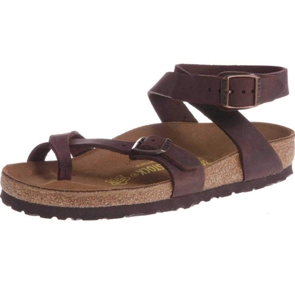 Birkenstock Shoes - NWT Birkenstock Women's Yara Oiled Leather Flat Sandal